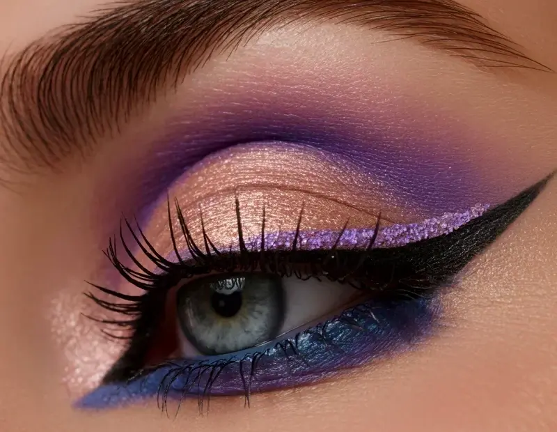 Bold Purple Pink Eye Makeup Look on a Budget - Glam Eyeshadow Tutorial